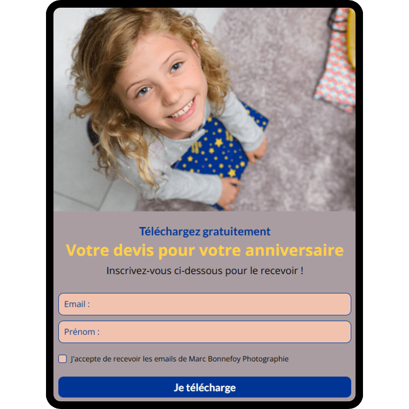 Freebie anniversaire