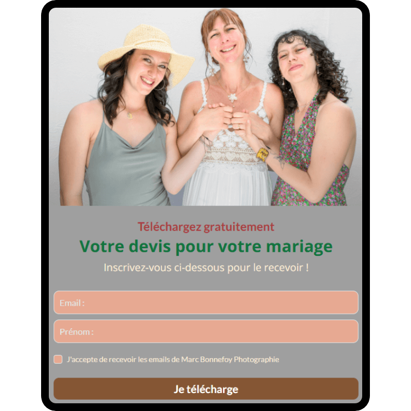 Freebie mariage
